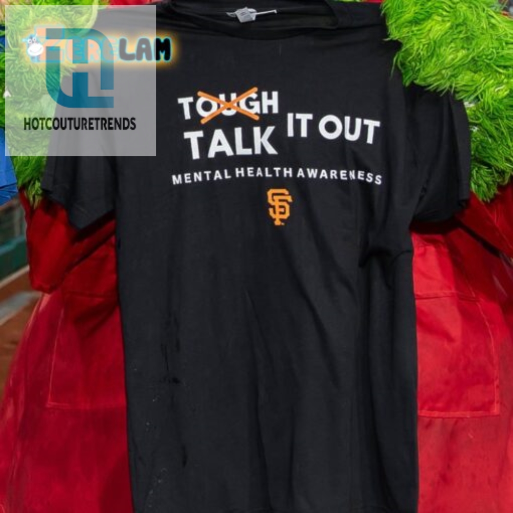 Giants Tough Talk Tee Game Day Swagger For Mental Health