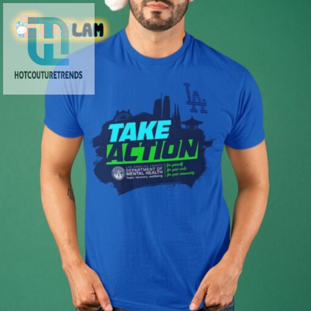 Score Big With Dodgers Take Action Shirt