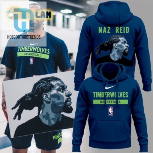 Swish In Style Naz Reid Timberwolves Hoodie Slam Dunk On The Court hotcouturetrends 1 1