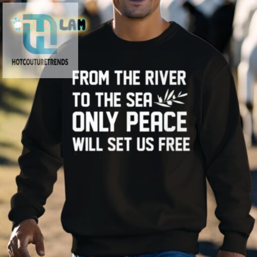 Peaceful Tee Ahmed Fouad Alkhatib Exclusive River To Sea Design hotcouturetrends 1 2