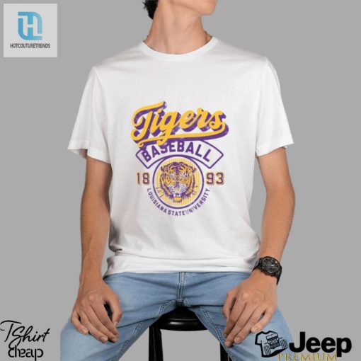 Roar With Laughter In Lsu Tigers Ivory Baseball Tee hotcouturetrends 1 1