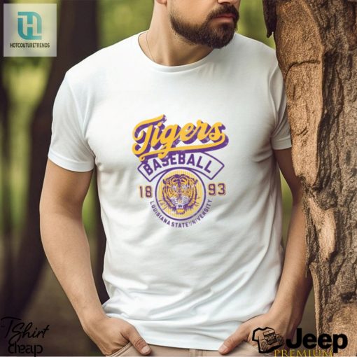 Roar With Laughter In Lsu Tigers Ivory Baseball Tee hotcouturetrends 1 3