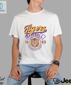 Roaring With Style Lsu Tigers Ivory Baseball Logo Tee hotcouturetrends 1 1