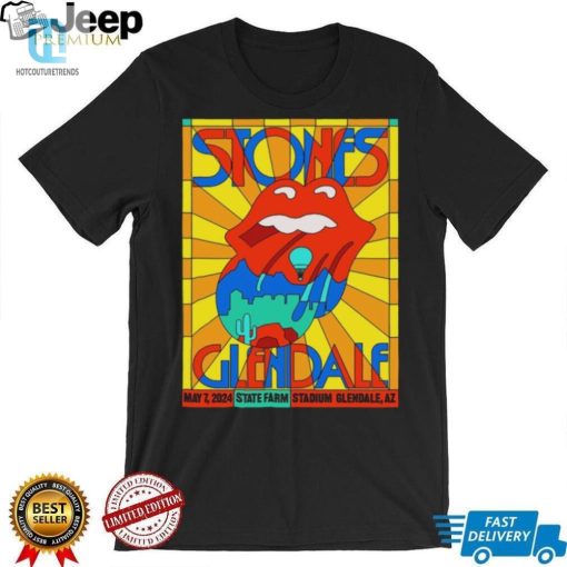 Glendale 2024 Stones Concert Poster Shirt Rock Your Wardrobe hotcouturetrends 1