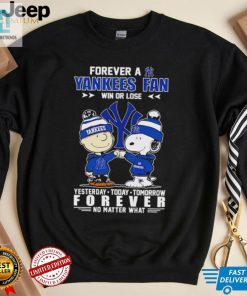 Snoopy Charlie Brown Yankees Fan Shirt Win Lose Forever hotcouturetrends 1 3