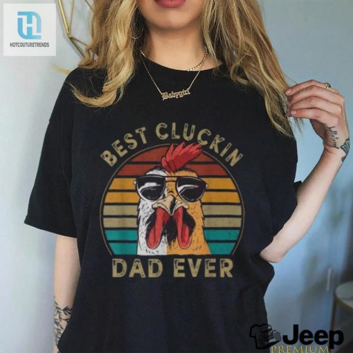 Best Cluckin Dad Retro Rooster Dad V2 Long Sleeve Tee hotcouturetrends 1