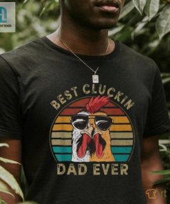 Best Cluckin Dad Retro Rooster Dad V2 Long Sleeve Tee hotcouturetrends 1 1