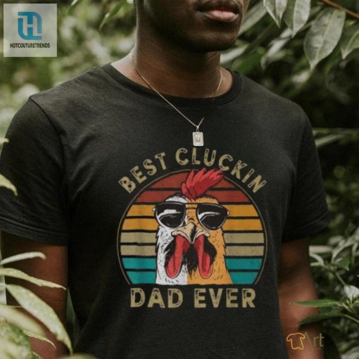 Best Cluckin Dad Retro Rooster Dad V2 Long Sleeve Tee hotcouturetrends 1 1