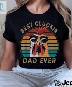Best Cluckin Dad Retro Rooster Dad V2 Long Sleeve Tee hotcouturetrends 1 2