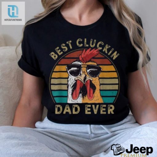 Best Cluckin Dad Retro Rooster Dad V2 Long Sleeve Tee hotcouturetrends 1 2