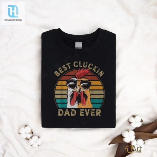 Best Cluckin Dad Retro Rooster Dad V2 Long Sleeve Tee hotcouturetrends 1 3