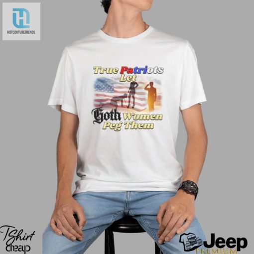 Get Pegged With Patriotic Goth Humor Tee hotcouturetrends 1 1