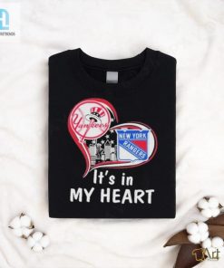 Forever Love Rangers X Yankees Heart Tee hotcouturetrends 1 3