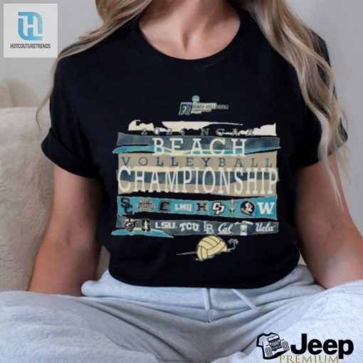 Serve Up Laughs With Official 2024 Ncaa Beach Volleyball Champ Shirt hotcouturetrends 1 1