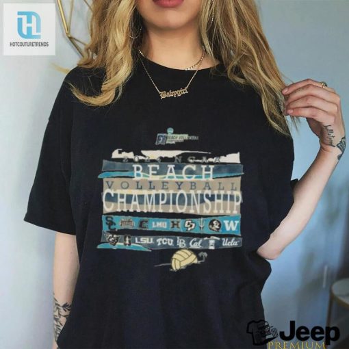 Serve Up Laughs With Official 2024 Ncaa Beach Volleyball Champ Shirt hotcouturetrends 1 2