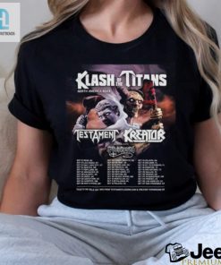 Rock Out In Style Klash Of The Titans 2024 Shirt With Testament Kreator Possessed hotcouturetrends 1 1