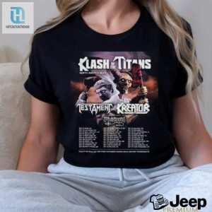 Rock Out In Style Klash Of The Titans 2024 Shirt With Testament Kreator Possessed hotcouturetrends 1 1