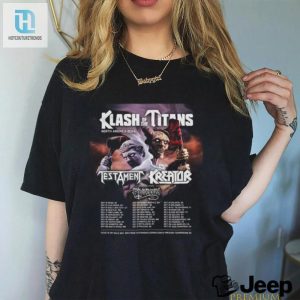 Rock Out In Style Klash Of The Titans 2024 Shirt With Testament Kreator Possessed hotcouturetrends 1 2