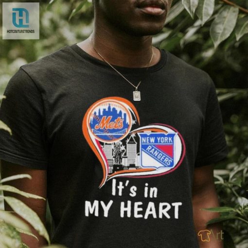 New York Rangers New York Mets Forever Heart Tee Ny Sports Fan Musthave hotcouturetrends 1