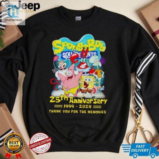 Spongetastic 25Th Anniversary Shirt Thank You For The Memories hotcouturetrends 1 3