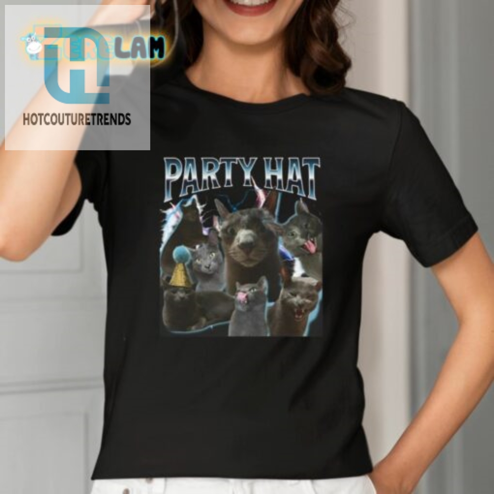 Crazy Cat Lady Party Hat Tee
