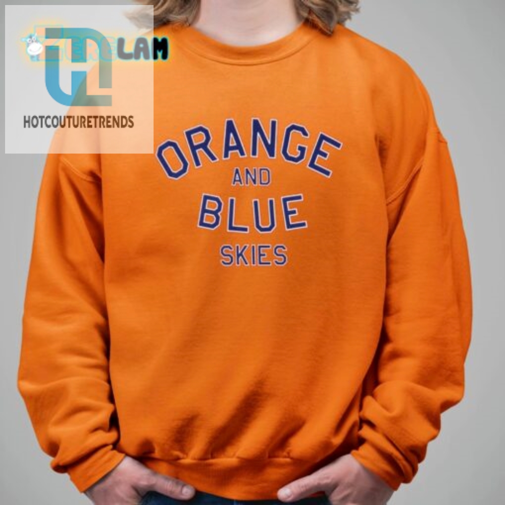 Spike The Competition With This Breathable Orange And Blue Shirt