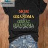 Evolution Of Awesome Mom Grandma Great Grandma Tee hotcouturetrends 1