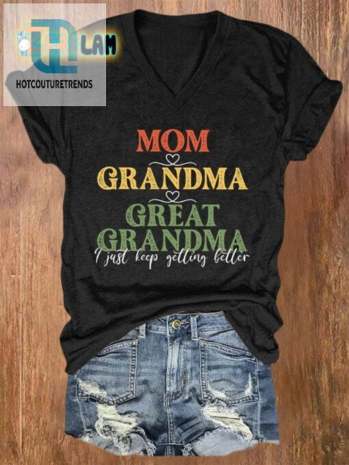 Evolution Of Awesome Mom Grandma Great Grandma Tee hotcouturetrends 1
