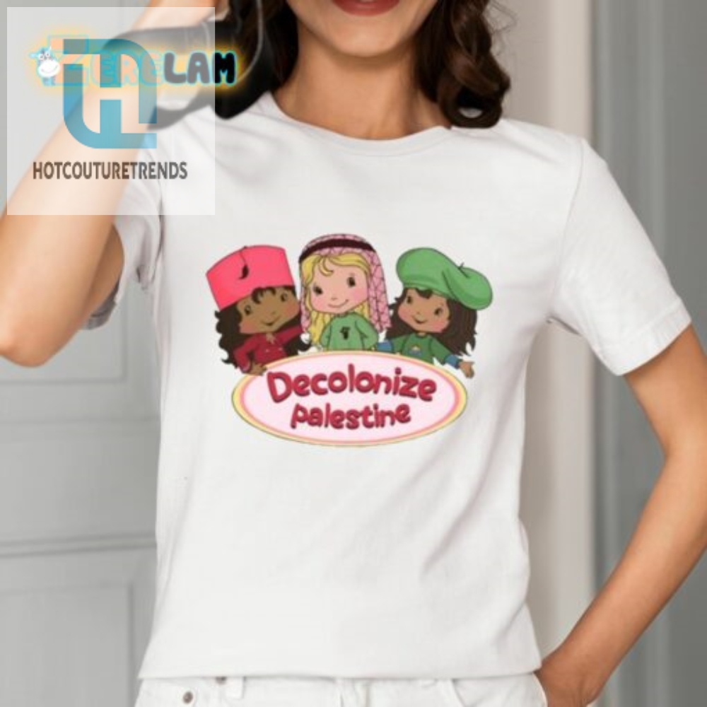 Sweet  Brave The Strawberry Shortcake Decolonize Palestine Shirt