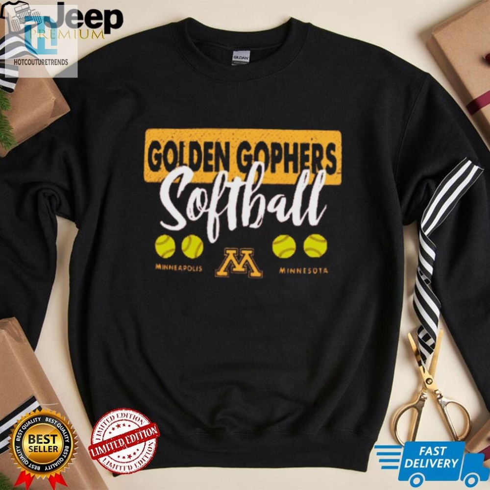 Swing For The Fences With This Gophers Softball Tee