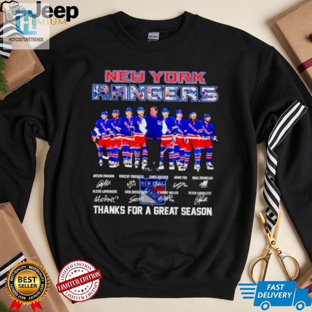 Score Big With A Limited Edition Rangers Season Thank You Shirt 