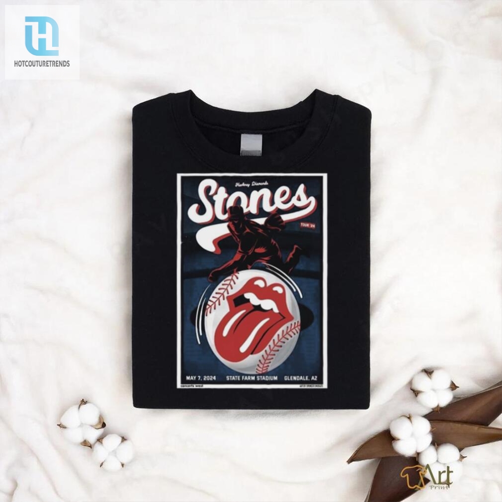 Glendale Concert Tee Rolling Stones Hackdiamonds Tour Poster Parody