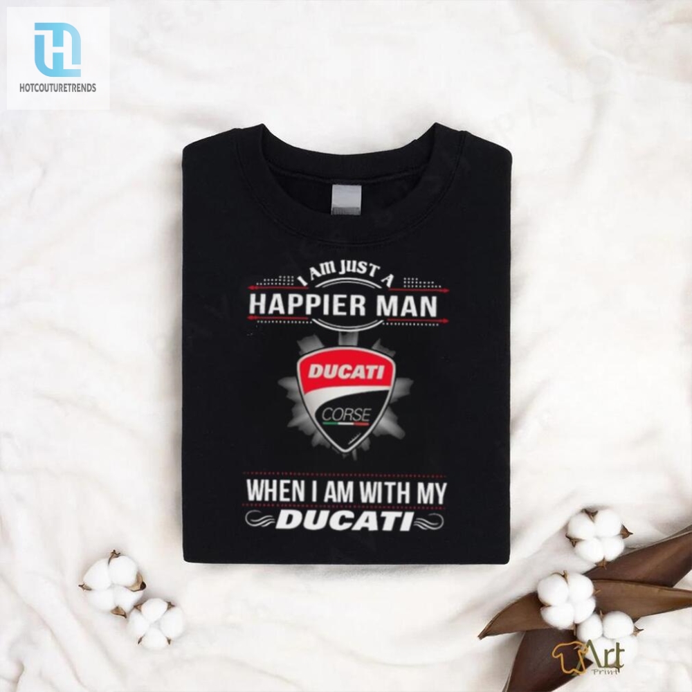 Revving Up Happiness Ducati Tshirt For Happier Men