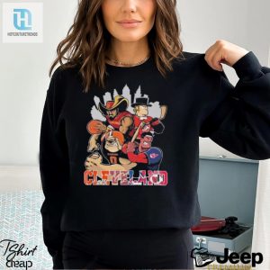 Cleveland Sports Mascot Mashup Tee Browns Cavaliers Barons Guardians hotcouturetrends 1 1
