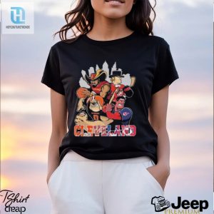 Cleveland Sports Mascot Mashup Tee Browns Cavaliers Barons Guardians hotcouturetrends 1 2