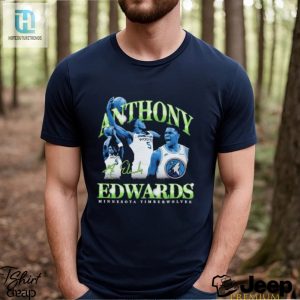 Vintage Vibe Anthony Edwards 90S Tee For Minnesota Timberwolves Fans hotcouturetrends 1 3