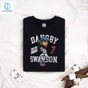 Dansby Swanson Cubs Caricature Tee The Ultimate Fanwear hotcouturetrends 1 2