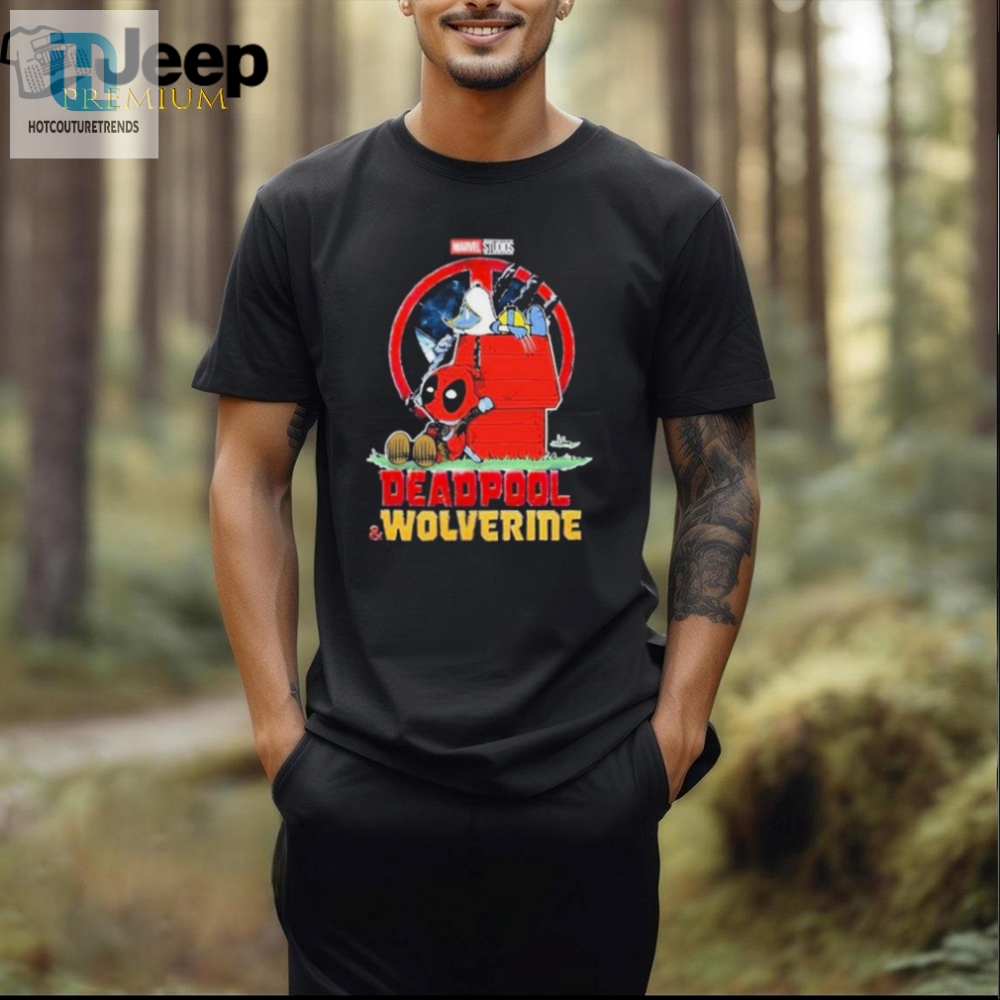 Get Your Lols With Snoopy X Deadpool X Wolverine Tee