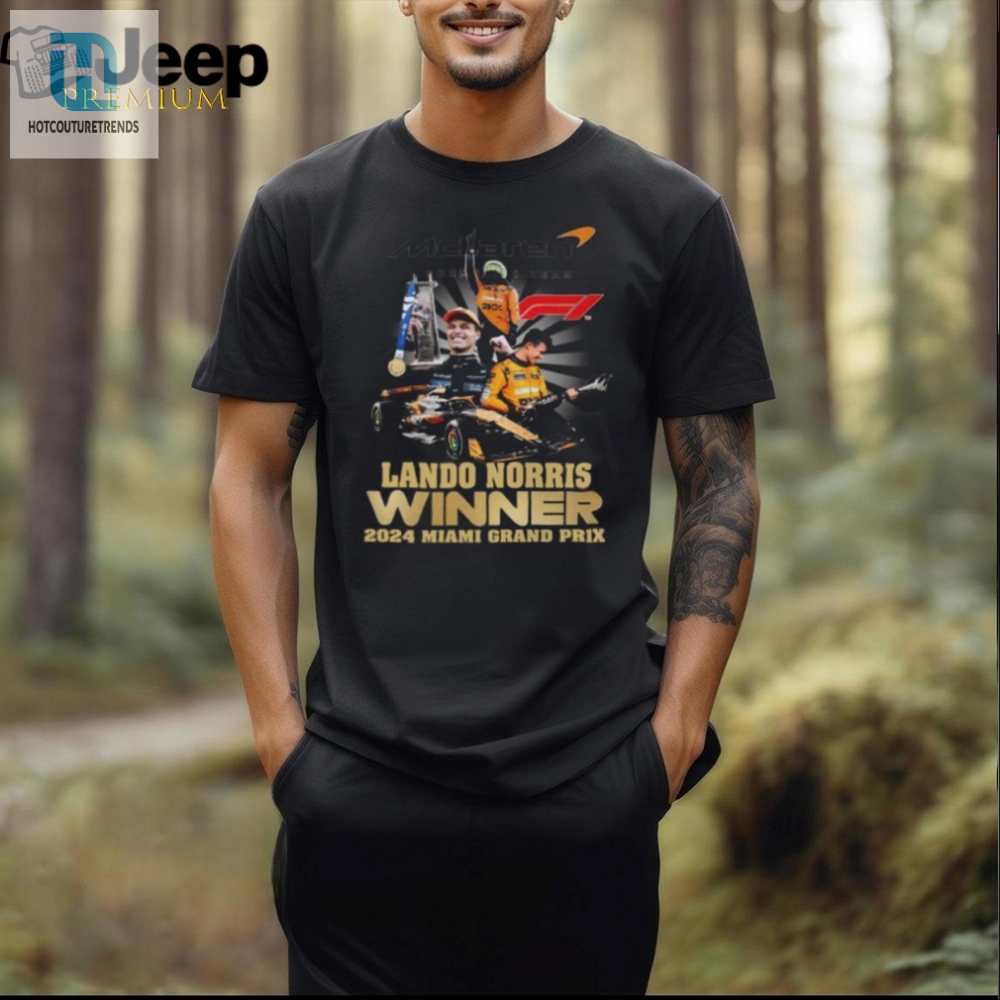 Get In Pole Position With Lando Norris 2024 Miami Gp Champ Tee