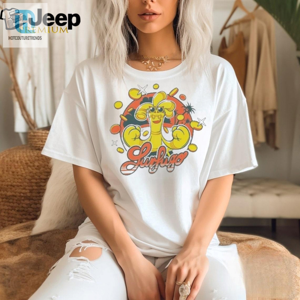 Catch Waves And Laughs With The Surfugo Gholdengo Pokemon Shirt