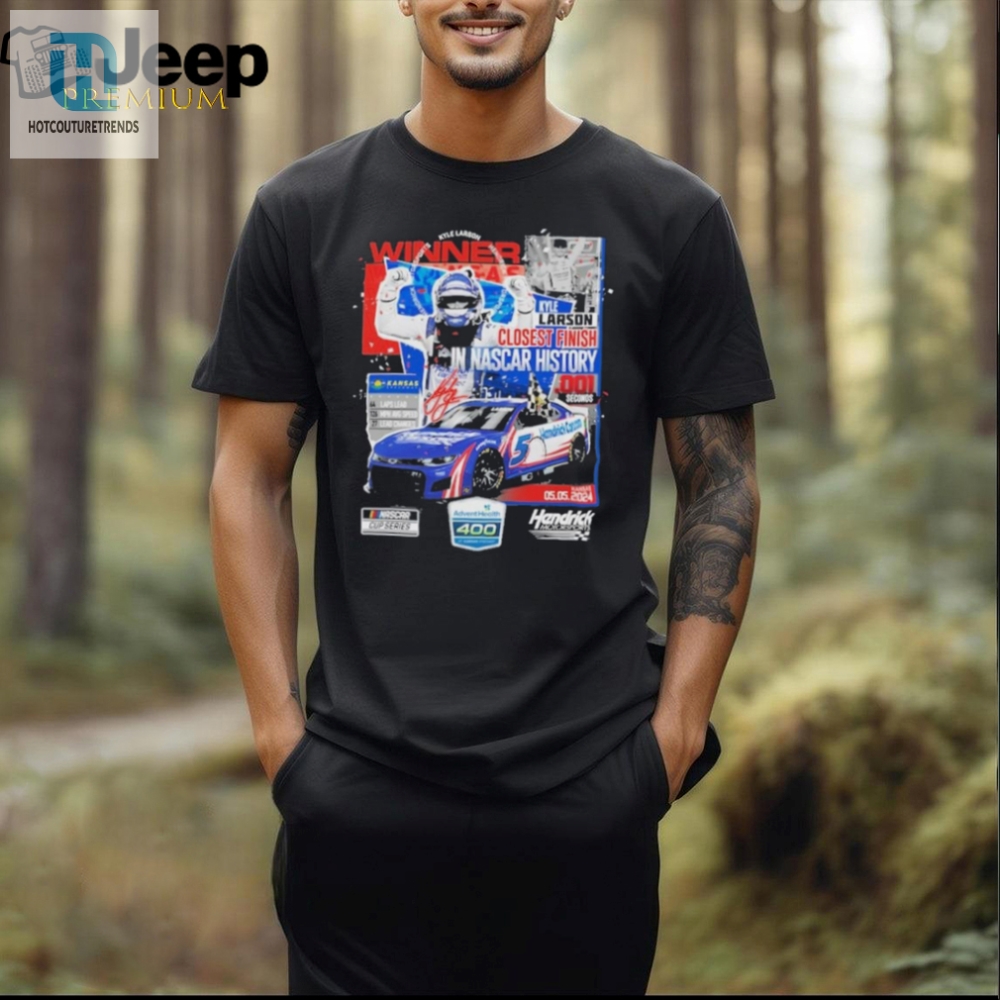 Rev Up Your Wardrobe With The Comical Kyle Larson 2024 Race Winner Shirt
