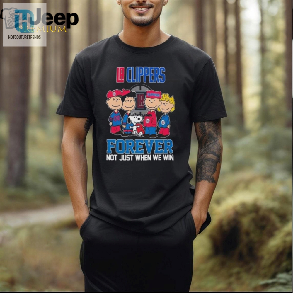 Snoopy  The Peanuts La Clippers Forever Tee Win Or Lose Were Always Cute