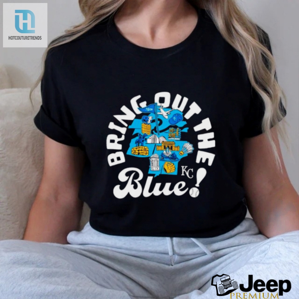 Roar With Laughter In This Kc Royals Blue Tee
