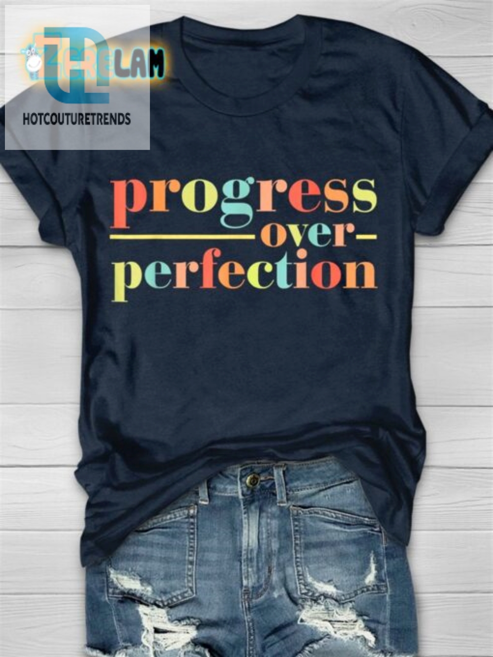 Teacher Life Progress Over Perfection Tee
