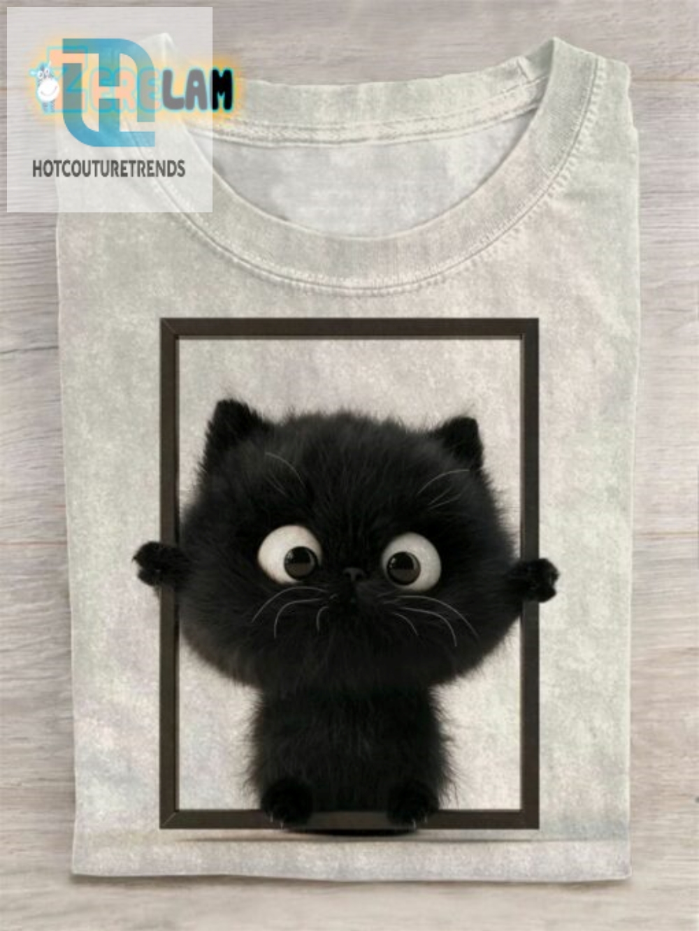 Meowtastic Black Cat Tee Purrfect Hilarity
