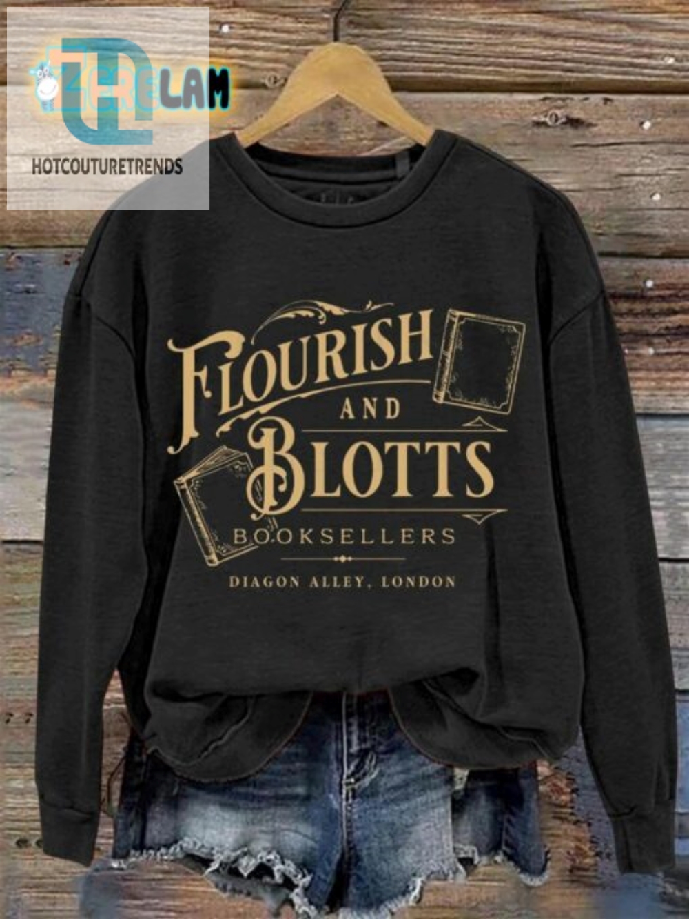 Magically Cozy Sweatshirt Diagon Alley Bookstore Vibes