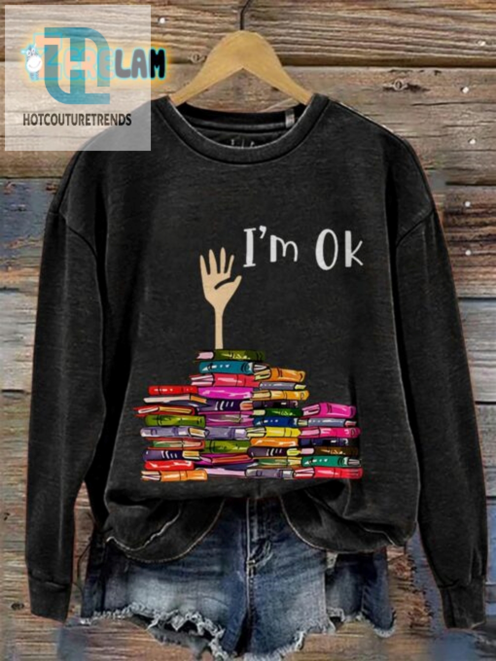 Im Booked Cozy Sweatshirt For Book Lovers