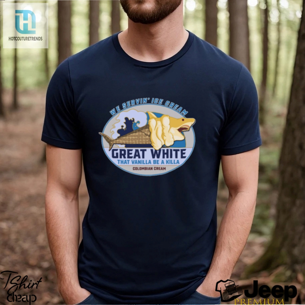 Treat Yourself To A Scoop Of Style With Our Great White Ice Cream Co Shirt