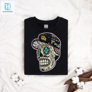 Score Big Laughs With Padres Sugar Skull Shirt hotcouturetrends 1 2