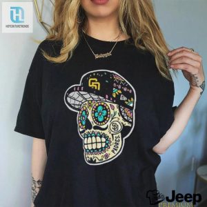 Score Big Laughs With Padres Sugar Skull Shirt hotcouturetrends 1 3